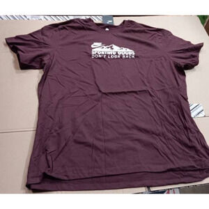 Nike Neutrals Crush Men's Tee Sporting Goods Don’t Look Back Burgundy Size 2XL